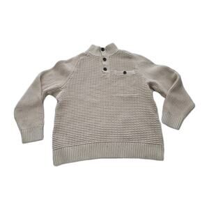 Duluth Trading Co Waffle Knit Sweater Men’s Medium Warm Cozy Heavy Fisherman